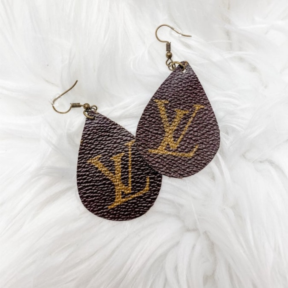 Upcycled Louis Vuitton Earrings